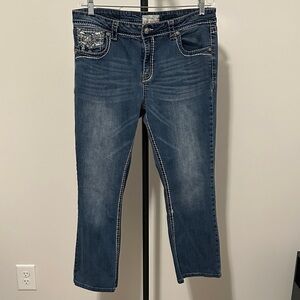 Grace Dark Blue Straight Leg Jeans